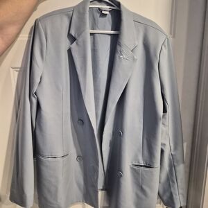 Reebok Light Blue Double-breasted Jacket